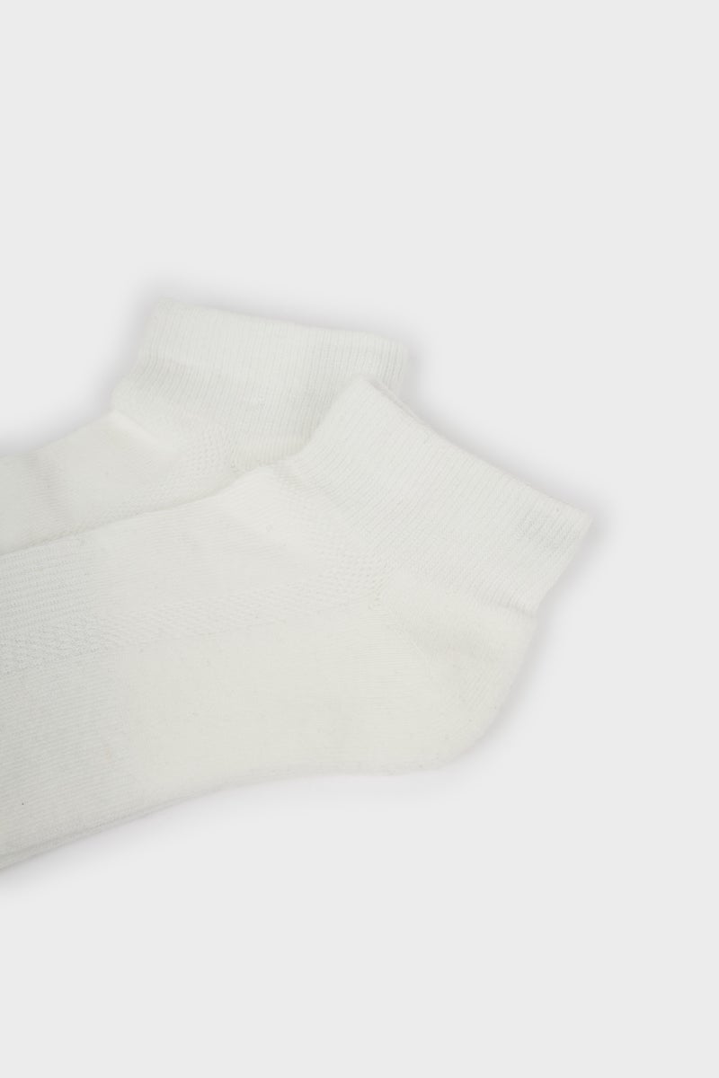 DeFacto White Man Man 2 Piece Cotton Ankle Socks Casual - Image 3